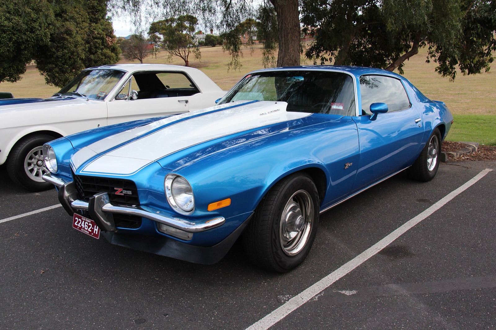 Blue 1973 Camaro Z28